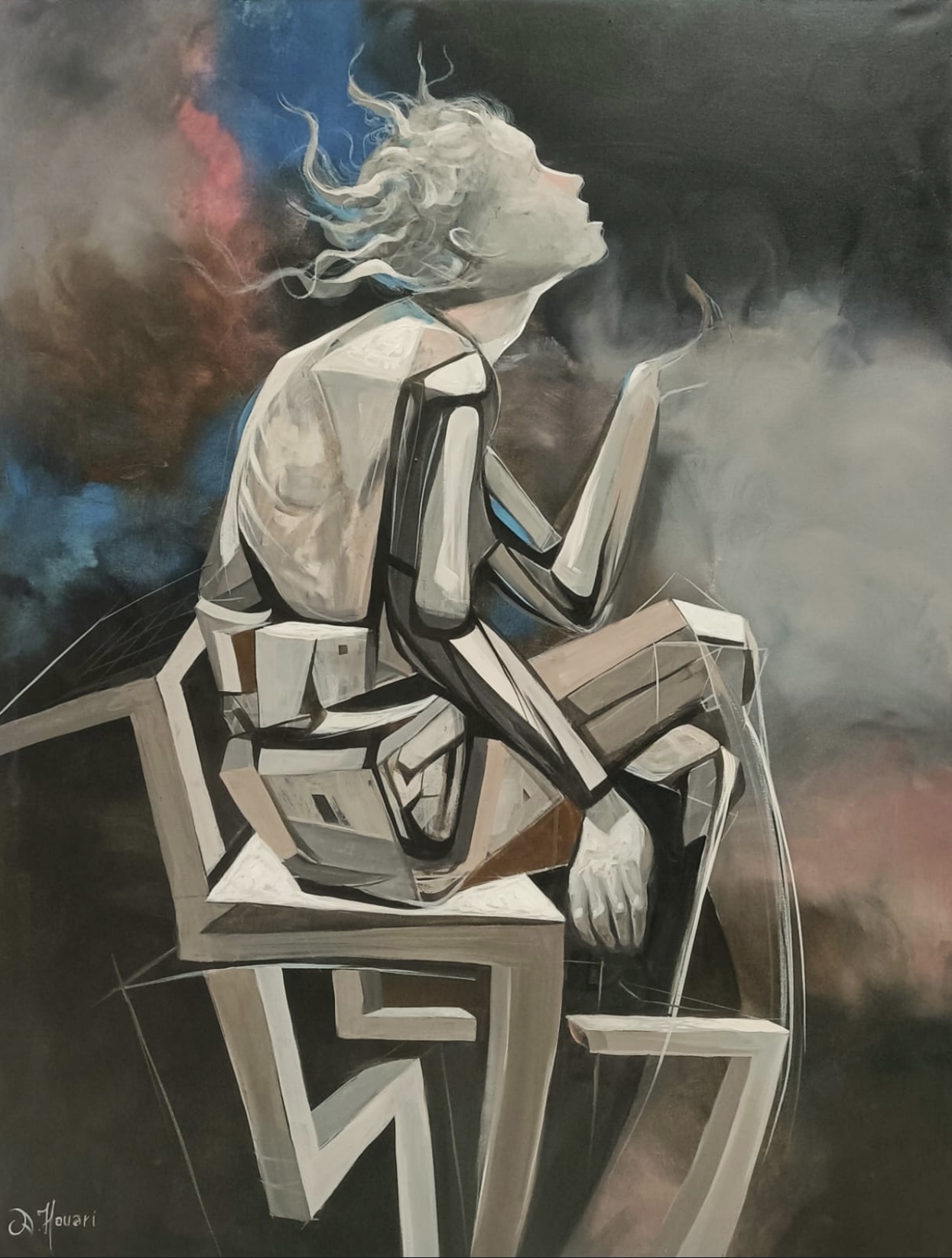 Titre : bonsoir la Lune